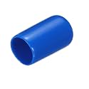 uxcell 20pcs Rubber End Caps 11mm ID Vinyl PVC Round Tube Bolt Cap Cover Screw Thread Protectors Blue