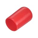 uxcell 20pcs Rubber End Caps 12.5mm(1/2 inch) ID Vinyl Round Tube Bolt Cap Cover Thread Protectors Red