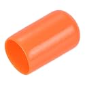 uxcell 20pcs Rubber End Caps 12mm(1/2 inch) ID Vinyl Round Tube Bolt Cap Cover Screw Thread Protectors Orange