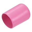 uxcell 20pcs Rubber End Caps 14mm ID Vinyl PVC Round Tube Bolt Cap Cover Screw Thread Protectors Pink