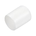uxcell 20pcs Rubber End Caps 15mm ID Vinyl Round End Cap Cover Screw Thread Protectors White