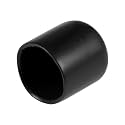uxcell 20pcs Rubber End Caps 15mm ID Vinyl Round Tube Bolt Cap Cover Thread Protectors Black