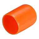 uxcell 20pcs Rubber End Caps 15mm(9/16") ID Vinyl PVC Round Tube Bolt Cap Cover Screw Thread Protectors,Orange