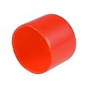 uxcell 20pcs Rubber End Caps 15mm ID Vinyl Round Tube Bolt Cap Cover Thread Protectors Red