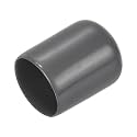 uxcell 20pcs Rubber End Caps 16mm ID Vinyl PVC Round Tube Bolt Cap Cover Screw Thread Protectors Dark Grey