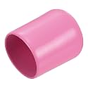 uxcell 20pcs Rubber End Caps 16mm(5/8 inch) ID Vinyl PVC Round Tube Bolt Cap Cover Screw Thread Protectors Pink