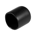 uxcell 20pcs Rubber End Caps 17mm ID Vinyl Round Tube Bolt Cap Cover Thread Protectors Black