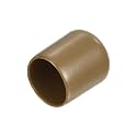 uxcell 20pcs Rubber End Caps 17mm ID Vinyl PVC Round Tube Bolt Cap Cover Screw Thread Protectors Light Brown