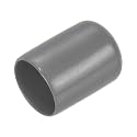 uxcell 20pcs Rubber End Caps 18mm ID Vinyl PVC Round Tube Bolt Cap Cover Screw Thread Protectors Dark Grey