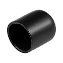 uxcell 20pcs Rubber End Caps 19mm ID Vinyl Round Tube Bolt Cap Cover Thread Protectors Black