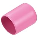 uxcell 20pcs Rubber End Caps 19mm(3/4 inch) ID Vinyl PVC Round Tube Bolt Cap Cover Screw Thread Protectors Pink