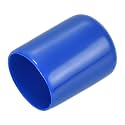 uxcell 20pcs Rubber End Caps 19mm ID Vinyl Round Tube Bolt Cap Cover Screw Thread Protectors Blue