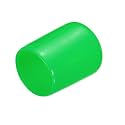 uxcell 20pcs Rubber End Caps 19mm(3/4") ID Vinyl PVC Round Tube Bolt Cap Cover Screw Thread Protectors Green
