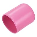 uxcell 20pcs Rubber End Caps 20mm ID Vinyl PVC Round Tube Bolt Cap Cover Screw Thread Protectors Pink