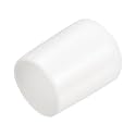 uxcell 20pcs Rubber End Caps 20mm ID Vinyl Round End Cap Cover Screw Thread Protectors White