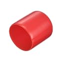 uxcell 20pcs Rubber End Caps 21mm ID Vinyl Round Tube Bolt Cap Cover Thread Protectors Red