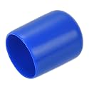 uxcell 20pcs Rubber End Caps 21mm ID Vinyl Round Tube Bolt Cap Cover Screw Thread Protectors Blue
