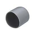 uxcell 20pcs Rubber End Caps 22mm(7/8") ID Vinyl PVC Round Tube Bolt Cap Cover Screw Thread Protectors Grey
