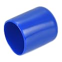 uxcell 20pcs Rubber End Caps 22mm ID Vinyl Round Tube Bolt Cap Cover Screw Thread Protectors Blue