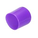 uxcell 20pcs Rubber End Caps 25mm ID Vinyl Round Tube Bolt Cap Cover Screw Thread Protectors Purple