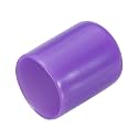 uxcell 20pcs Rubber End Caps 19mm(3/4") ID Vinyl PVC Round Tube Bolt Cap Cover Screw Thread Protectors,Purple