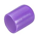 uxcell 20pcs Rubber End Caps 16mm(5/8") ID Vinyl PVC Round Tube Bolt Cap Cover Screw Thread Protectors,Purple