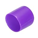 uxcell 20pcs Rubber End Caps 30mm ID Vinyl Round Tube Bolt Cap Cover Screw Thread Protectors Purple