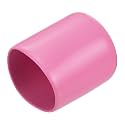 uxcell 20pcs Rubber End Caps 22mm(7/8 inch) ID Vinyl PVC Round Tube Bolt Cap Cover Screw Thread Protectors Pink