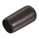 uxcell 20pcs Rubber End Caps 7mm(1/4") ID Vinyl PVC Round Tube Bolt Cap Cover Screw Thread Protectors Brown
