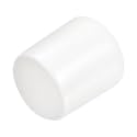 uxcell 20pcs Rubber End Caps 24mm ID Vinyl Round End Cap Cover Screw Thread Protectors White