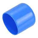 uxcell 20pcs Rubber End Caps 25mm ID Vinyl Round Tube Bolt Cap Cover Screw Thread Protectors Light Blue
