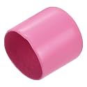 uxcell 20pcs Rubber End Caps 25mm(1 inch) ID Vinyl PVC Round Tube Bolt Cap Cover Screw Thread Protectors Pink