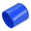 uxcell 20pcs Rubber End Caps 27mm ID Vinyl Round Tube Bolt Cap Cover Screw Thread Protectors Blue