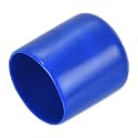 uxcell 20pcs Rubber End Caps 28mm ID Vinyl Round Tube Bolt Cap Cover Screw Thread Protectors Blue