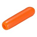 uxcell 20pcs Rubber End Caps 2mm(1/16") ID Vinyl PVC Round Tube Bolt Cap Cover Screw Thread Protectors,Orange