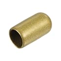 uxcell 20pcs Rubber End Caps 3/8"(9.5mm) ID Vinyl Round Tube Bolt Cap Cover Thread Protectors Gold
