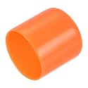 uxcell 20pcs Rubber End Caps 30mm ID Vinyl Round Tube Bolt Cap Cover Screw Thread Protectors Orange