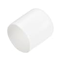 uxcell 20pcs Rubber End Caps 30mm ID Vinyl Round End Cap Cover Screw Thread Protectors White