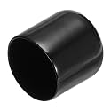 uxcell 20pcs Rubber End Caps 32mm ID Vinyl PVC Round Tube Bolt Cap Cover Screw Thread Protectors Black