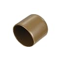 uxcell 20pcs Rubber End Caps 33mm(1 5/16") ID Vinyl PVC Round Tube Bolt Cap Cover Screw Thread Protectors Light Brown