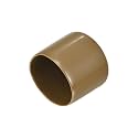 uxcell 20pcs Rubber End Caps 35mm(1 3/8") ID Vinyl PVC Round Tube Bolt Cap Cover Screw Thread Protectors Light Brown