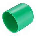 uxcell 20pcs Rubber End Caps 36mm(1 7/16") ID Vinyl PVC Round Tube Bolt Cap Cover Screw Thread Protectors Dark Green