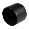uxcell 20pcs Rubber End Caps 36mm ID Vinyl Round Tube Bolt Cap Cover Thread Protectors Black