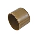 uxcell 20pcs Rubber End Caps 37mm ID Vinyl PVC Round Tube Bolt Cap Cover Screw Thread Protectors Light Brown