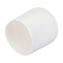 uxcell 20pcs Rubber End Caps 38mm ID Vinyl Round Tube Bolt Cap Cover Screw Thread Protectors White