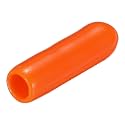 uxcell 20pcs Rubber End Caps 3mm(1/8") ID Vinyl PVC Round Tube Bolt Cap Cover Screw Thread Protectors,Orange