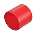uxcell 20pcs Rubber End Caps 40mm ID Vinyl Round Tube Bolt Cap Cover Thread Protectors Red