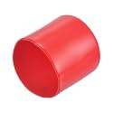 uxcell 20pcs Rubber End Caps 41mm ID Vinyl Round Tube Bolt Cap Cover Thread Protectors Red