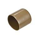 uxcell 20pcs Rubber End Caps 42mm(1 5/8") ID Vinyl PVC Round Tube Bolt Cap Cover Screw Thread Protectors Light Brown