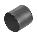 uxcell 20pcs Rubber End Caps 44mm(1 3/4") ID Vinyl Round Tube Bolt Cap Cover Thread Protectors Dark Grey